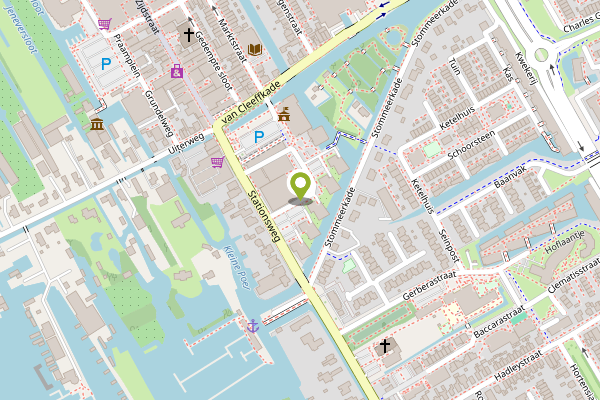 Ambulance-melding op Drie Kolommenplein, Aalsmeer op 24 april, kaart-overzicht