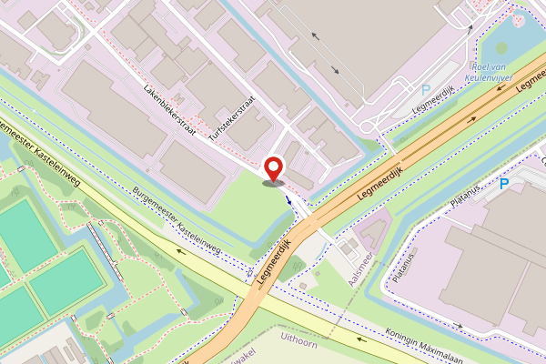 Brandweer-melding op Lakenblekerstraat, Aalsmeer op 24 april, kaart-overzicht