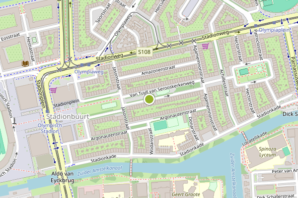 Ambulance-melding op Van Tuyll van Serooskerkenweg, Amsterdam op 31 mei, kaart-overzicht
