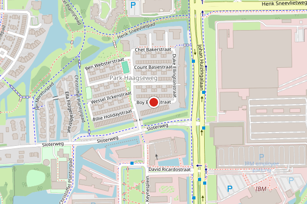 Brandweer-melding op Boy Edgarstraat, Amsterdam op 31 mei, kaart-overzicht