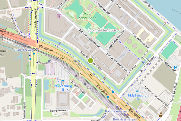Ambulance-melding op Kees Broekmanstraat, Amsterdam op 31 mei, kaart-overzicht