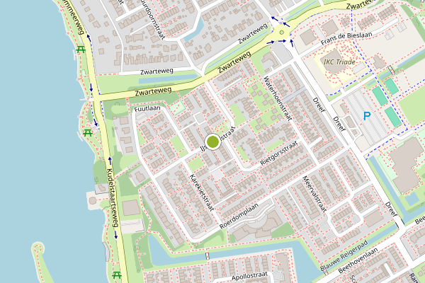 Ambulance-melding op IJsvogelstraat, Aalsmeer op 31 mei, kaart-overzicht
