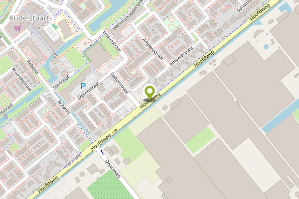 Ambulance-melding op Hoofdweg, Kudelstaart op 23 april, kaart-overzicht