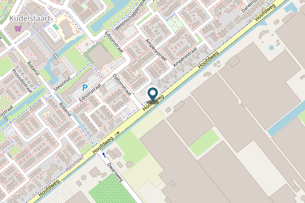 Politie-melding op Hoofdweg, Kudelstaart op 23 april, kaart-overzicht