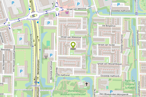 Ambulance-melding op Straat van Makassar, Amstelveen op 28 april, kaart-overzicht
