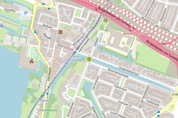 Ambulance-melding op Veenendaalplein, Amstelveen op 31 mei, kaart-overzicht