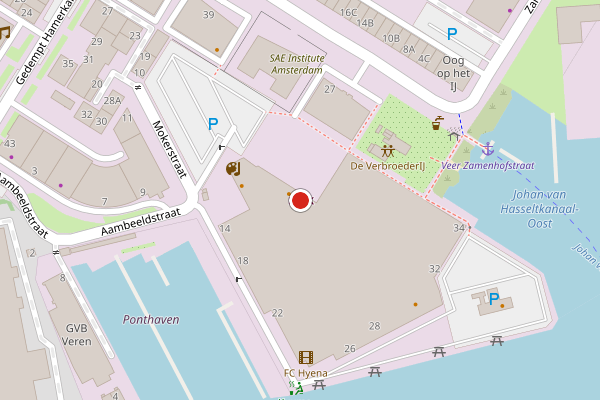Brandweer-melding op Science Park, Amsterdam op 31 mei, kaart-overzicht