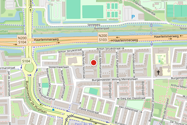 Brandweer-melding op Robert Doumastraat, Amsterdam op 31 mei, kaart-overzicht