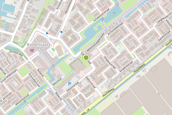 Ambulance-melding op Edisonstraat, Kudelstaart op 31 mei, kaart-overzicht