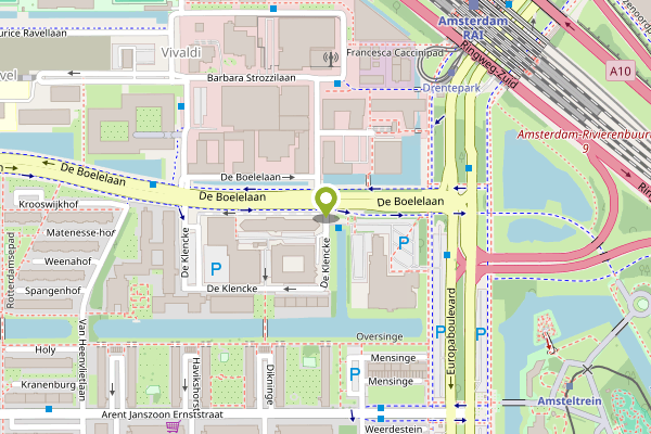 Ambulance-melding op De Klencke, Amsterdam op 28 april, kaart-overzicht