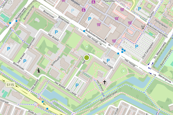 Ambulance-melding op Het Laagt, Amsterdam op 31 mei, kaart-overzicht