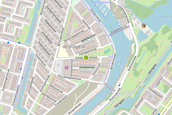 Ambulance-melding op Kaneelappelstraat, Amsterdam op 31 mei, kaart-overzicht