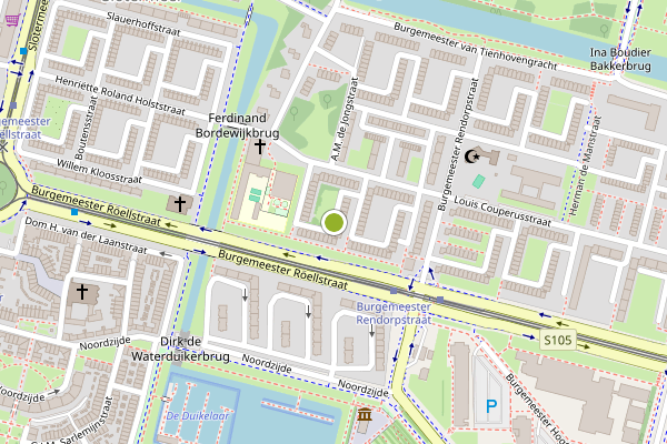 Ambulance-melding op Marianne Philipsstraat, Amsterdam op 31 mei, kaart-overzicht