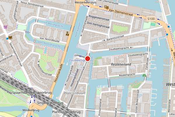 Brandweer-melding op Planciusstraat, Amsterdam op 1 juni, kaart-overzicht