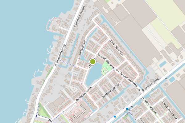 Ambulance-melding op Moslaan, Kudelstaart op 1 juni, kaart-overzicht