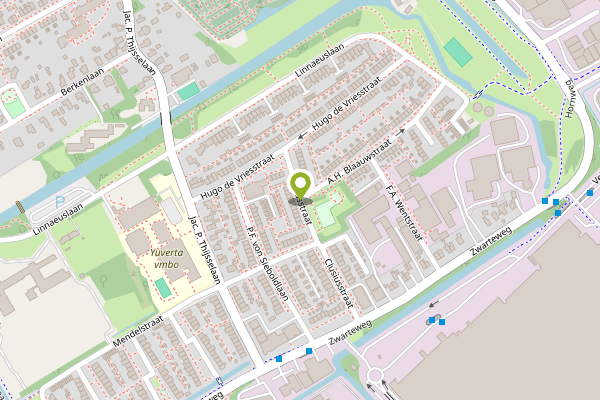Ambulance-melding op Clusiusstraat, Aalsmeer op 22 april, kaart-overzicht