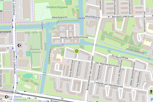 Ambulance-melding op Jacob van Maerlantstraat, Amsterdam op 1 juni, kaart-overzicht