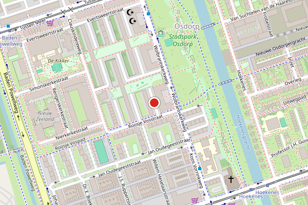 Brandweer-melding op Ekingenstraat, Amsterdam op 1 juni, kaart-overzicht