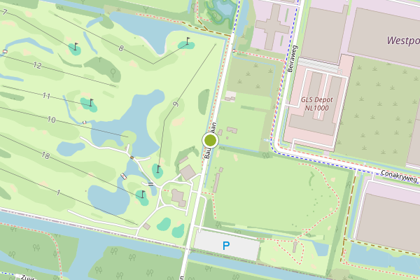 Ambulance-melding op Bauduinlaan, Amsterdam op 1 juni, kaart-overzicht