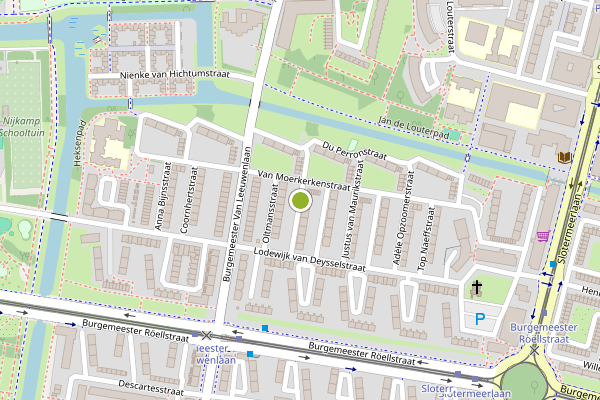 Ambulance-melding op Van Koetsveldstraat, Amsterdam op 1 juni, kaart-overzicht