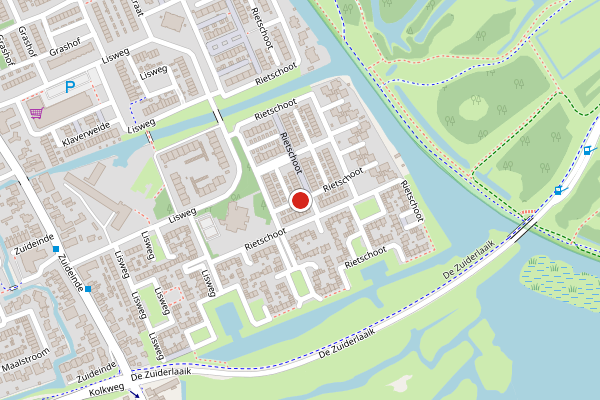 Brandweer-melding op Rietschoot, Oostzaan op 1 juni, kaart-overzicht