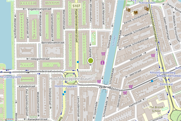 Ambulance-melding op Legmeerstraat, Amsterdam op 1 juni, kaart-overzicht