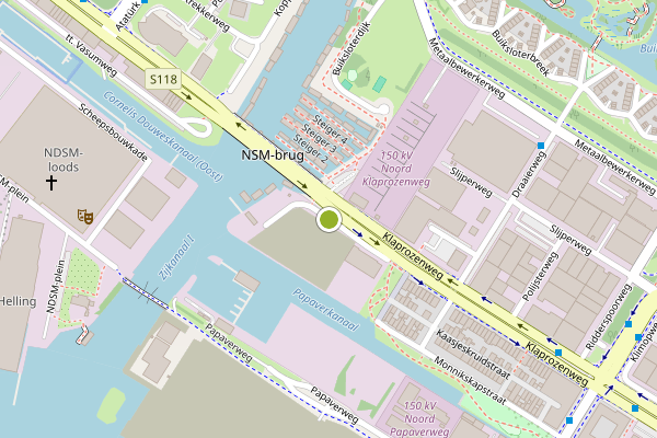 Ambulance-melding op Klaprozenweg, Amsterdam op 1 juni, kaart-overzicht