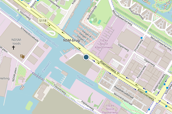 Politie-melding op Klaprozenweg, Amsterdam op 1 juni, kaart-overzicht