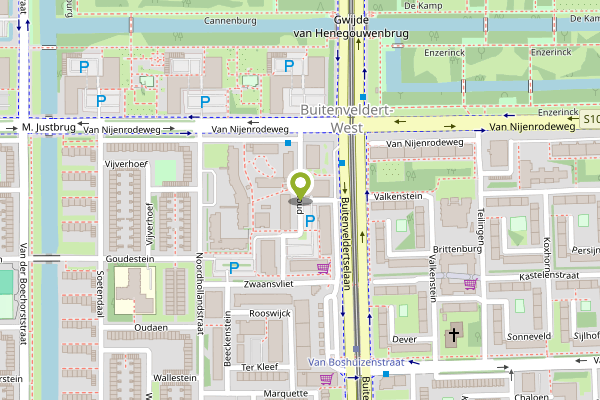 Ambulance-melding op Radboud, Amsterdam op 28 april, kaart-overzicht