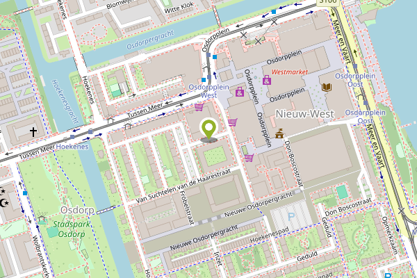 Ambulance-melding op Martini van Geffenstraat, Amsterdam op 28 april, kaart-overzicht