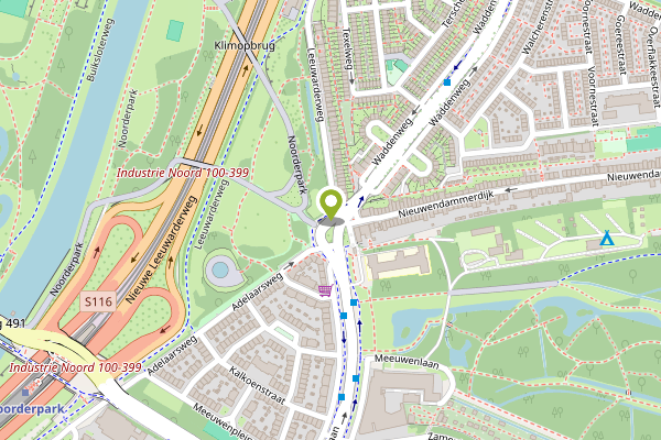 Ambulance-melding op Meeuwenlaan, Amsterdam op 28 april, kaart-overzicht