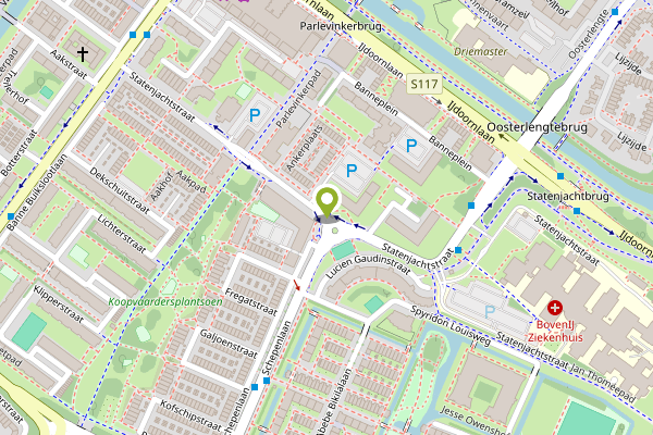 Ambulance-melding op Statenjachtstraat, Amsterdam op 28 april, kaart-overzicht