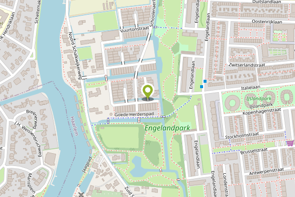 Ambulance-melding op Hoevevreugdplaats, Haarlem op 28 april, kaart-overzicht