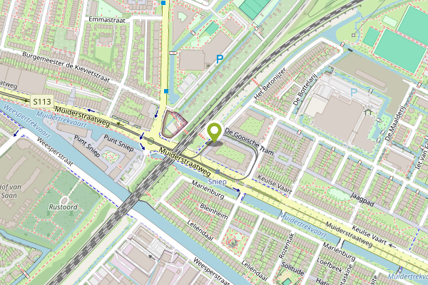 Ambulance-melding op Het Betonijzer, Diemen op 21 april, kaart-overzicht