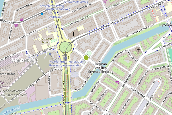 Ambulance-melding op Bernard Kochstraat, Amsterdam op 1 juni, kaart-overzicht