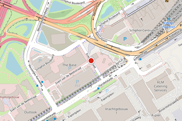 Brandweer-melding op Energiestraat, Schiphol op 2 juni, kaart-overzicht
