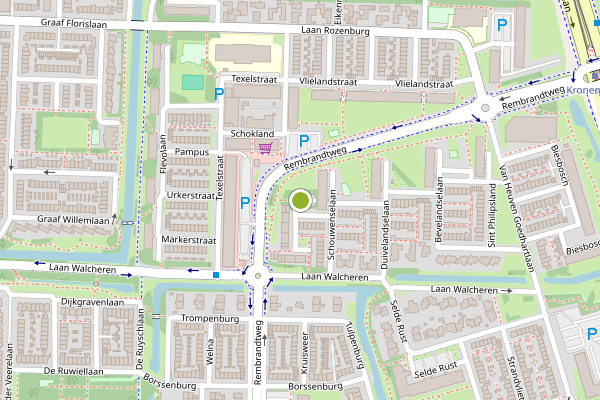 Ambulance-melding op Tholenseweg, Amstelveen op 1 juni, kaart-overzicht