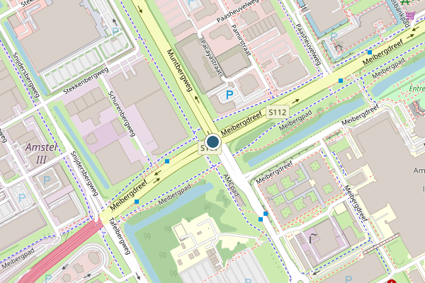 Politie-melding op Muntbergweg, Amsterdam op 2 juni, kaart-overzicht