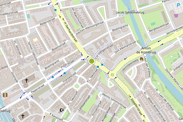 Ambulance-melding op H Gerhardstraat, Zaandam op 2 juni, kaart-overzicht