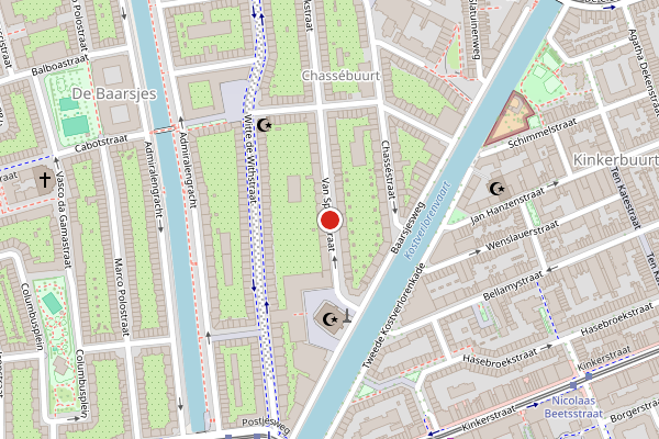 Brandweer-melding op Van Speijkstraat, Amsterdam op 2 juni, kaart-overzicht