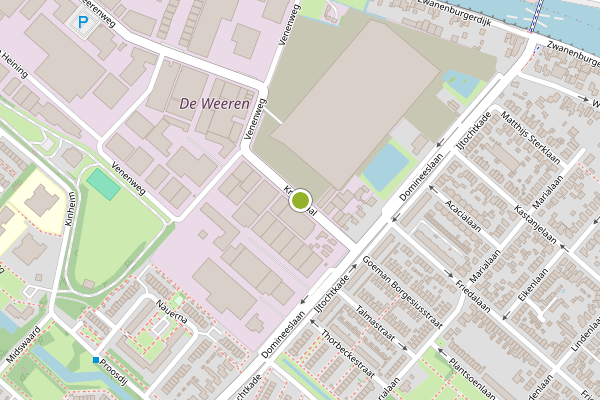 Ambulance-melding op Kruiswaal, Zwanenburg op 2 juni, kaart-overzicht