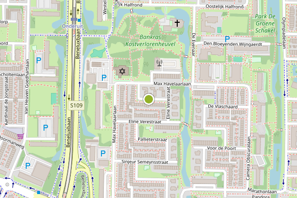 Ambulance-melding op Majoor Fransstraat, Amstelveen op 2 juni, kaart-overzicht