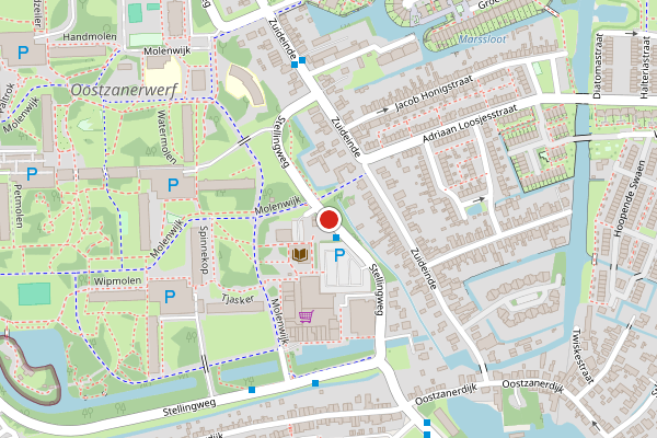 Brandweer-melding op Stellingweg, Amsterdam op 2 juni, kaart-overzicht
