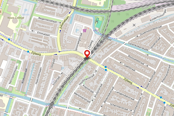 Brandweer-melding op Zijlweg, Haarlem op 29 april, kaart-overzicht