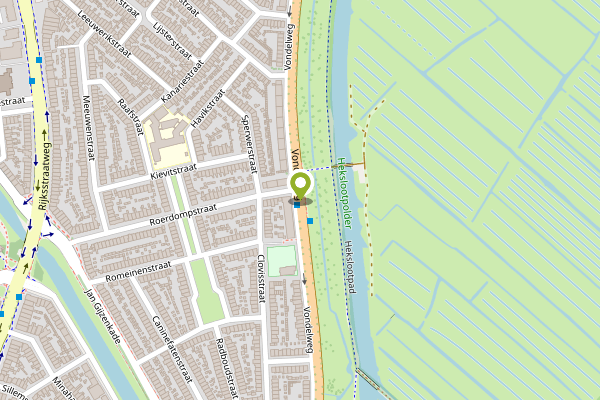 Ambulance-melding op Vondelweg, Haarlem op 24 april, kaart-overzicht
