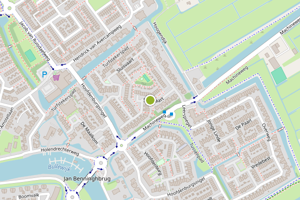 Ambulance-melding op Sluisvaart, Ouderkerk aan de Amstel op 3 juni, kaart-overzicht
