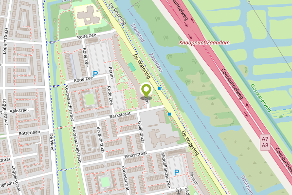 Ambulance-melding op Perim, Zaandam op 30 april, kaart-overzicht