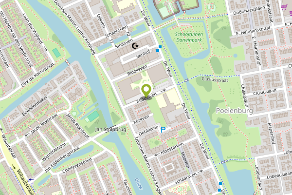 Ambulance-melding op Middelven, Zaandam op 29 april, kaart-overzicht