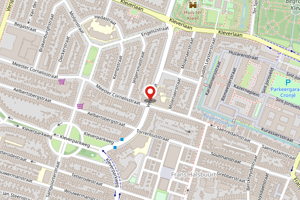 Brandweer-melding op Velserstraat, Haarlem op 24 april, kaart-overzicht