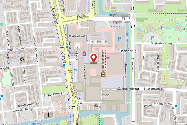 Brandweer-melding op Nice Passage, Haarlem op 24 april, kaart-overzicht